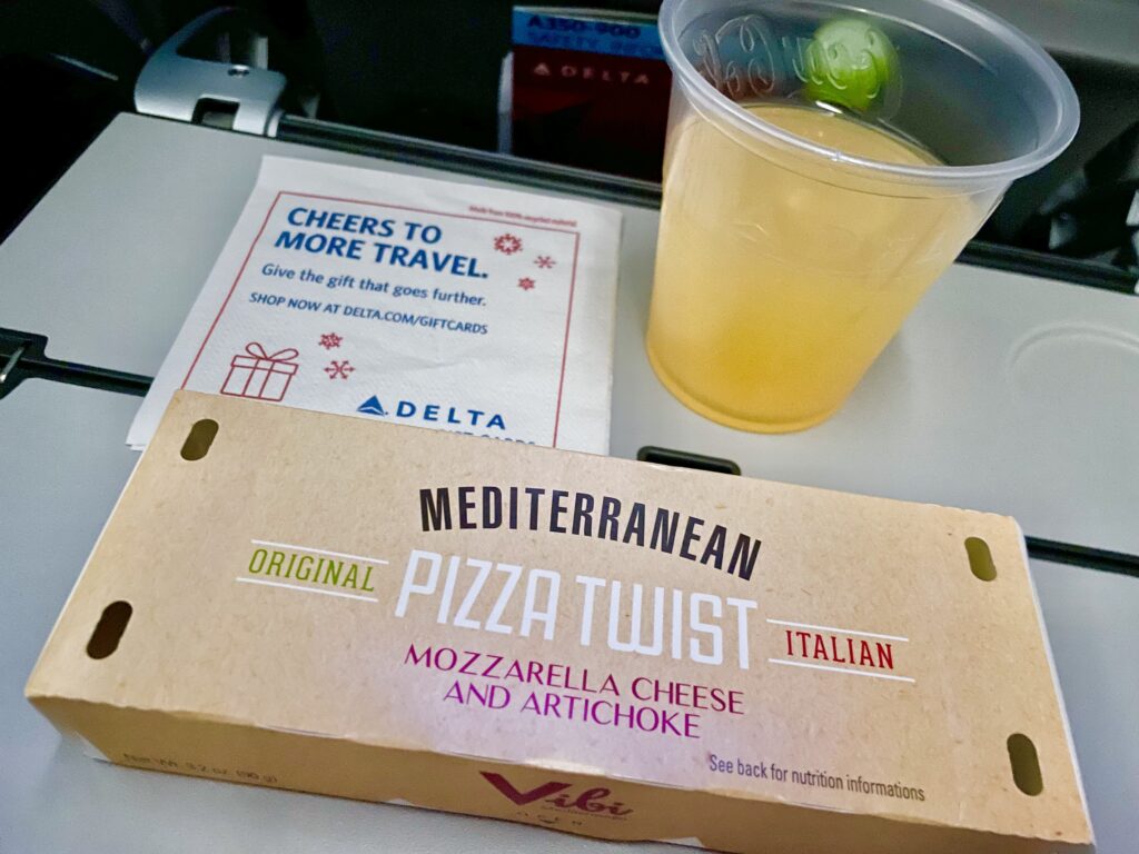 デルタ航空機内食