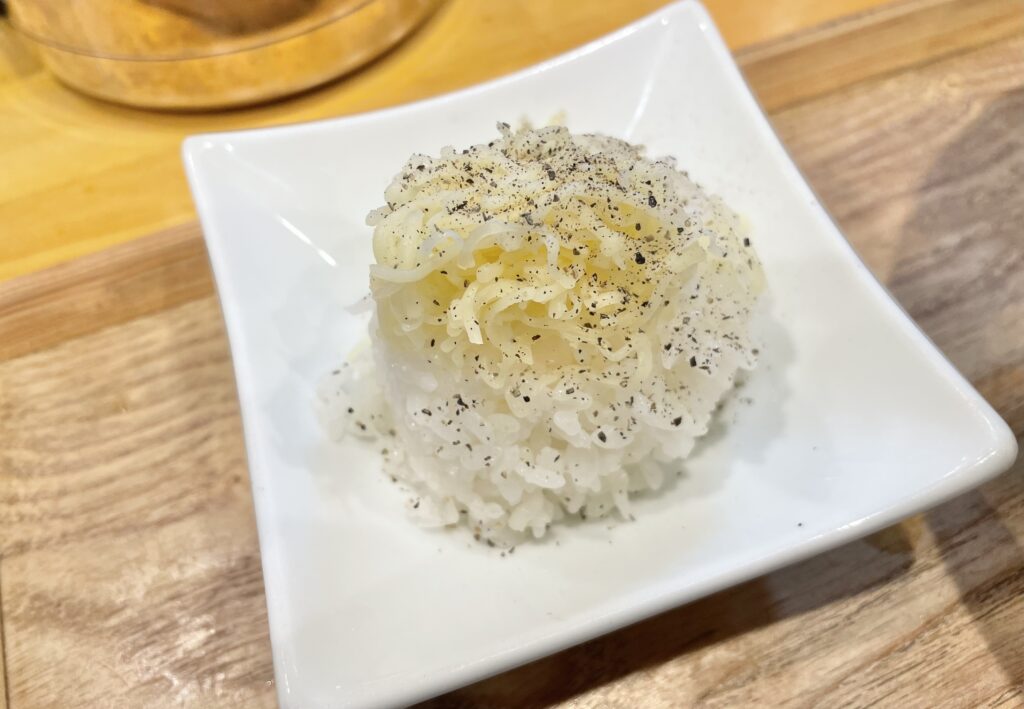 つけ麺専用＿〆のチーズリゾット用ごはん＿100円