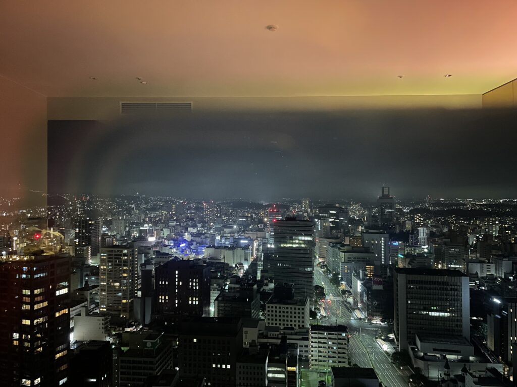 お部屋からの夜景