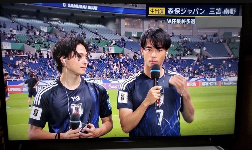 試合後のインタビュー