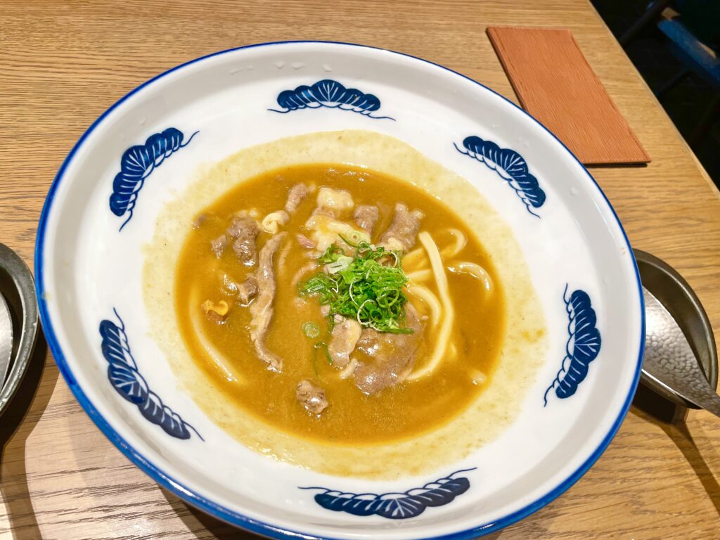 「しゃぶ肉カレーのおうどん」1,880円