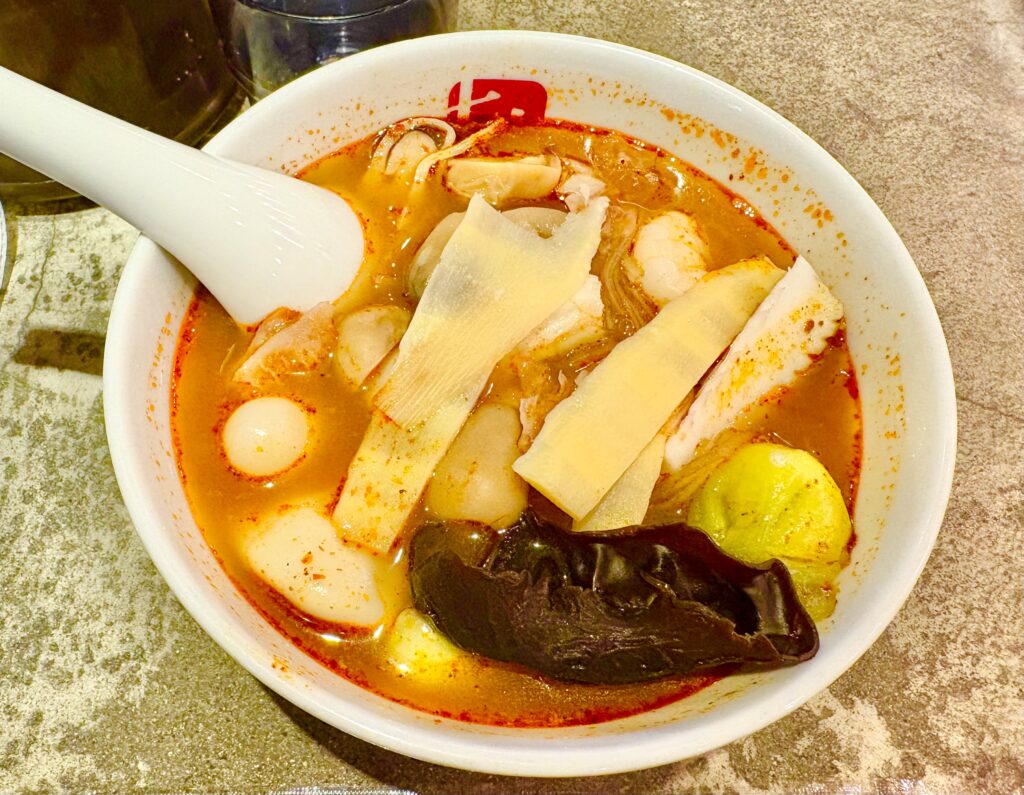 3回目訪問時にオーダーした麻辣湯