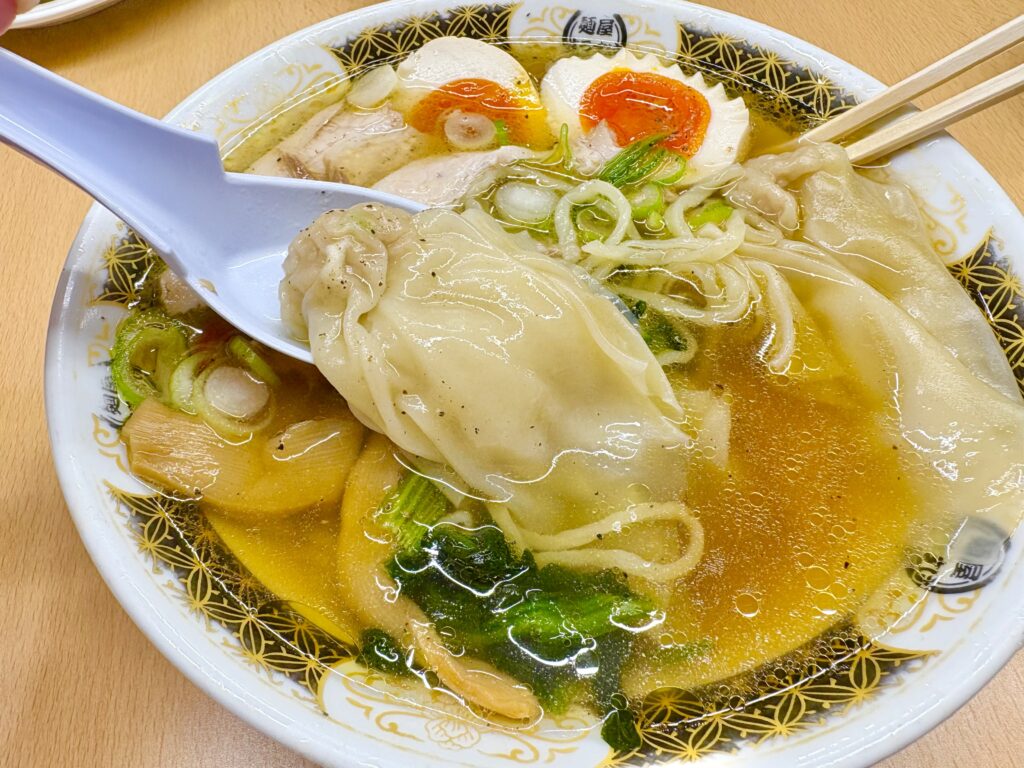 しょうがが効いたわんたん
