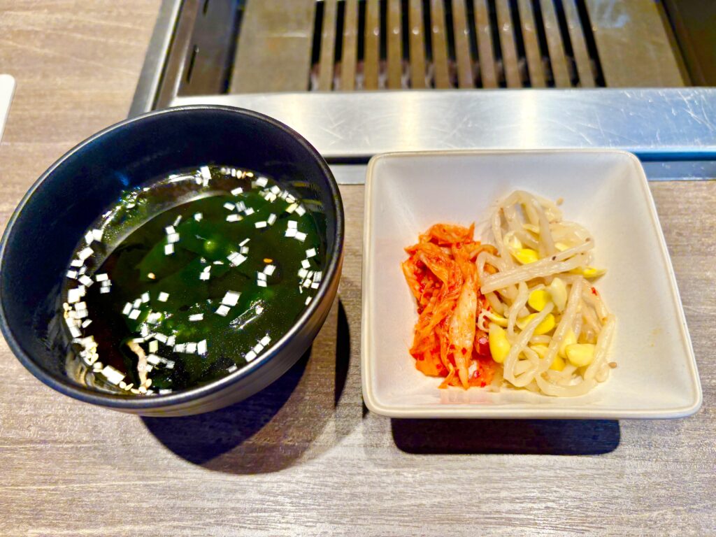 わかめスープ&キムチ・もやしナムル