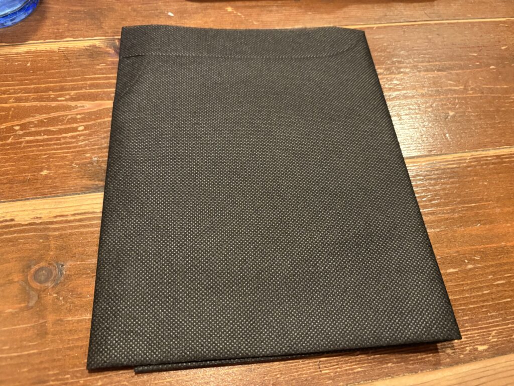黒い布エプロンがGOOD!