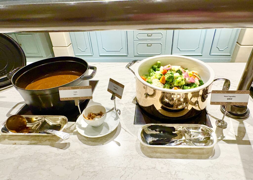 カレーと温野菜