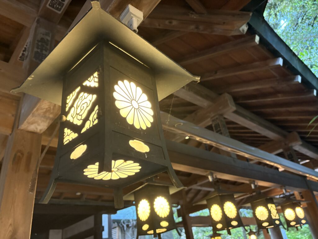 和風なデザインの灯りがおしゃれ