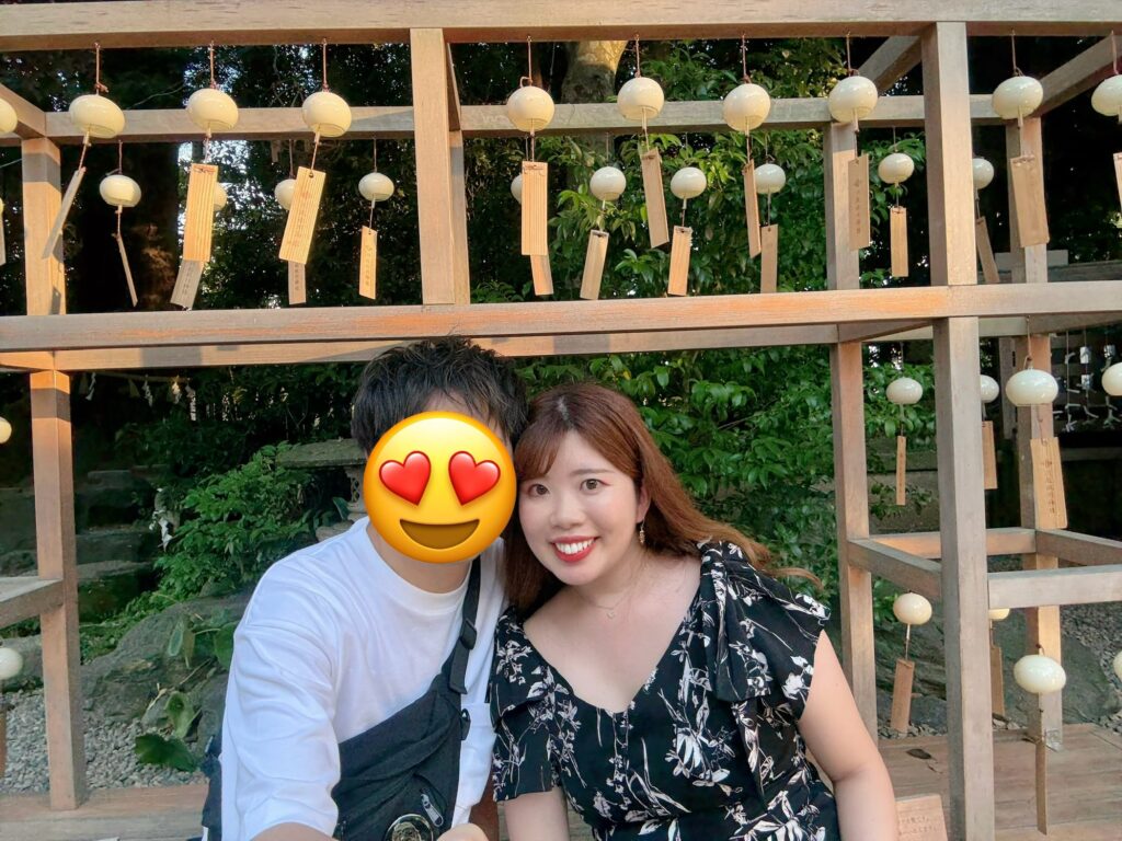 彼氏と来られて嬉しい♡
