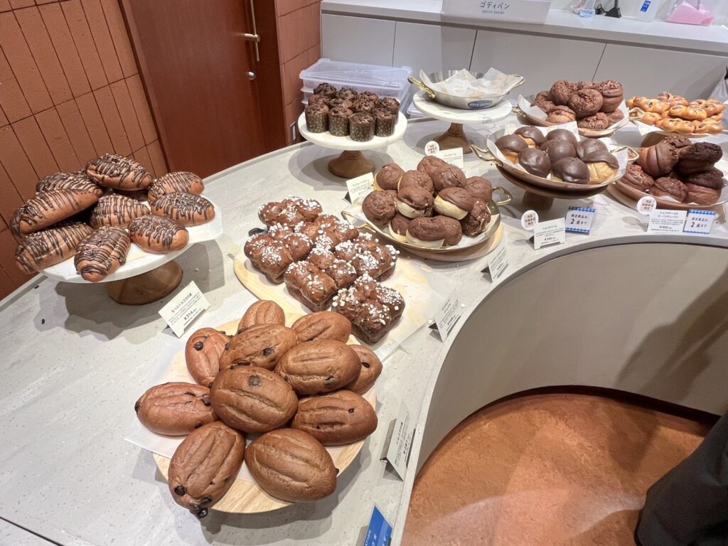 すべてのパンにチョコが使われています。