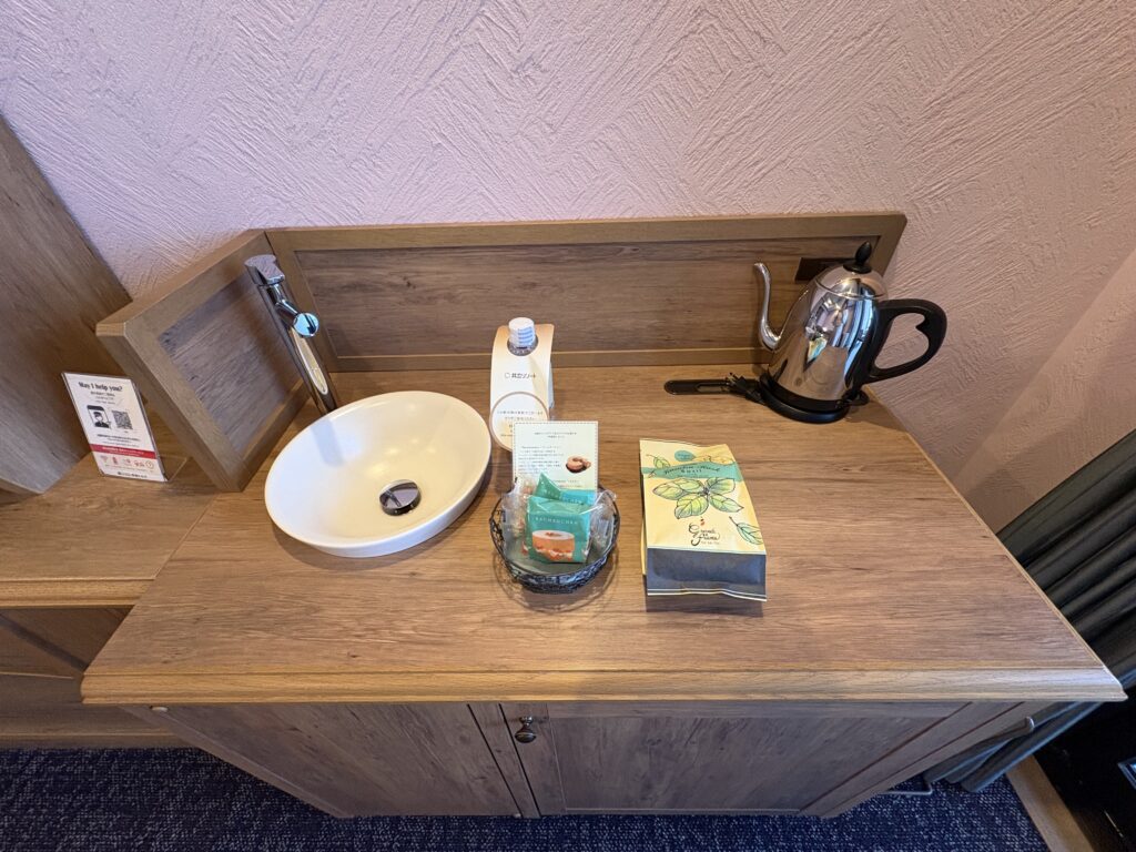 ウェルカムスイーツも置いてありました。