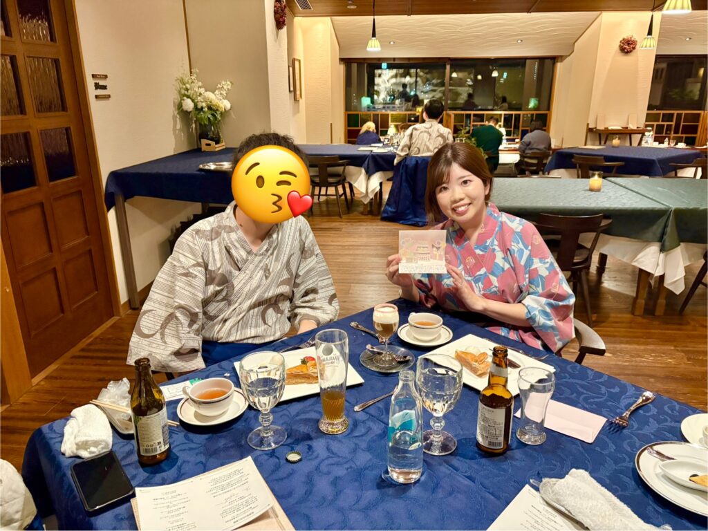 浴衣で記念撮影