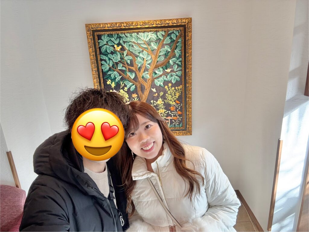 予約手配してくれた夫、ありがとう〜♡