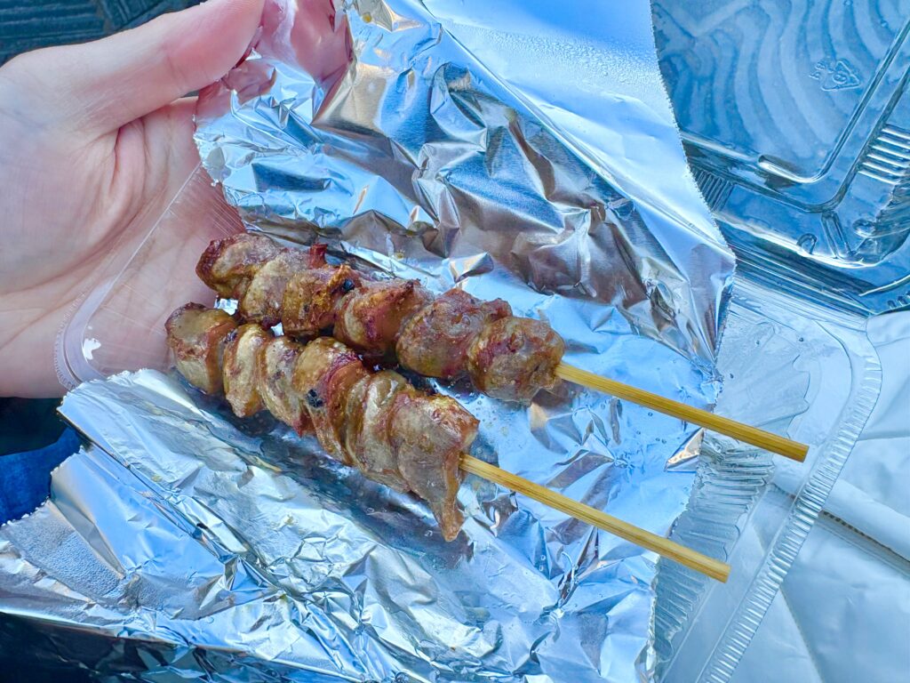 砂肝の塩加減もちょうどいいです♡