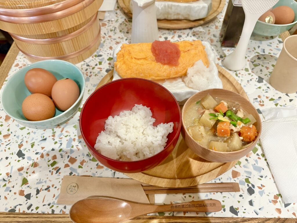 「明太子on幻の出汁巻きTKG定食」1,950円